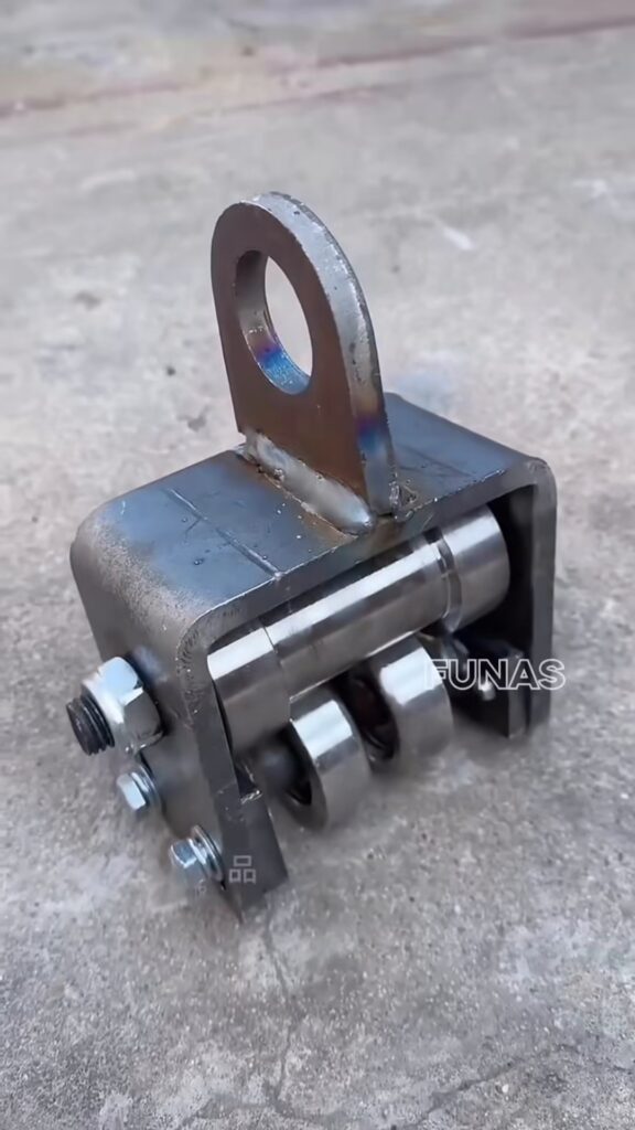 Con lăn dẫn hướng ray I/H + pa lăng điện mini
